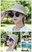 HINDAWI Sun Hats for Women Wide Brim UV Protection Summer Beach Visor Cap Khaki