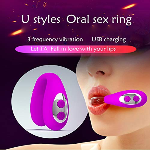 Amazing Toys Hot Creative Gifts New U Types Oral Pretty Ring Vibrato Fun Women/Men G-Spot USB Charge Waterproof Machine (Nice Packing),vibratos Personalized Cyberskin