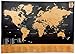 Travel Inspired Scratch Wanderlust Poster Map with 229 Travel Stickers