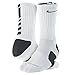 Nike Elite Basketball Crew Socks Black White Large