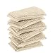 JEBBLAS Bamboo Natural Absorbent Sponges Kitchen Cleaning Sponges Reusable Dish Washing Sponges Beige (8 Pack)