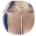 Suyi Exquisite Thin Layered Sequins Choker Necklace Women Girl Lady Long Chain Pendant Necklace D-Gold