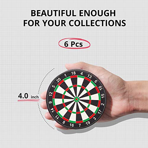 image for Lifver 6-Piece Absorbent Stone Coaster Set with Cork Base,