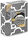 Utopia Bedding Full Sheet Set (Quatrefoil Grey) - 1 Fitted Sheet, 1 Flat Sheet and 2 Pillowcases - Soft Brushed Microfiber Bed Sheets