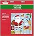 Christmas and Winter Themed Glitter Refrigerator Magnets 2017 (Santa)