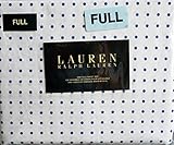 Lauren Ralph Lauren 4 Piece Full Sheet Set Cotton Medium Blue Polka Dots on White