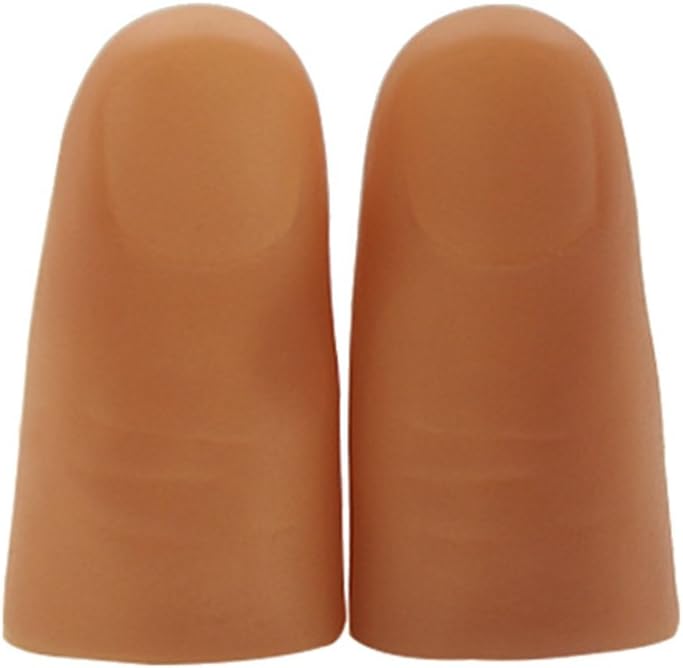 Uonlytech LED Thumb Light Light up Finger Trick Fake Finger Prank Toy