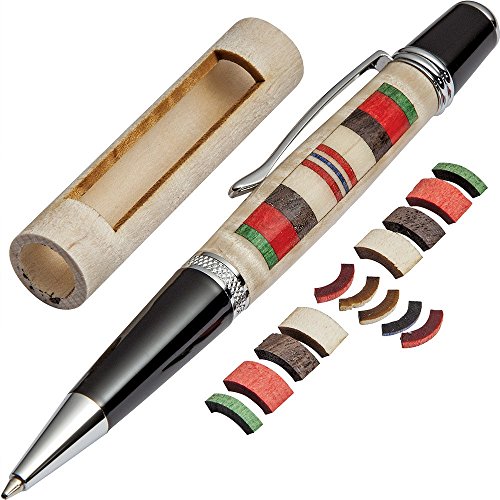 Afghanistan Service Ribbon Laser-Cut Inlay Pen Kit Blank