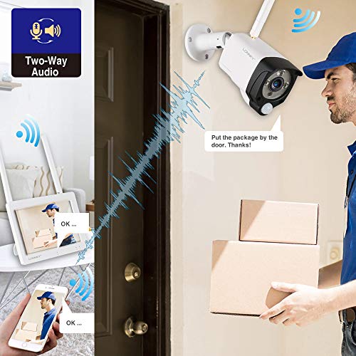 [All-in-One] 1080P Home Security Camera System Wireless with 7" Monitor WiFi Surveillance NVR Kits,LONNKY 4CH NVR Kit with 1PCS 2.0MP 2-Way Audio Camera & PIR Sensor,P2P,Easy Remote View,Free APP - Thumbnail 3