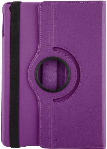 2010kharido Universal 360 Rotating PU Leather Stand Case Cover for All 10" Tablets HP Asus Purple