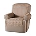Innovative Textile Solutions, Microfiber Furniture Protector Recliner Wing Chair, Perfect Chair Protection, Comfortable Easy Stretch Fabric, Protect Against Spills and Stains (Natural)