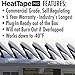 RADIANT SOLUTIONS HeatTapePro - Intelligent Commercial Grade Self-Regulating Heat Cable with GlowCap™ - 10 YR warranty - Ice Dam & Pipe Freeze Protection - 150 ft cable + 10 Ft Cord, 120V, 6 watts/Ft