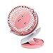 Oct17 Portable Stroller Table Fan Rechargeable Battery USB Mini Battery Operated Clip on Mini Desk Fan for Home Office Baby Stroller Car Laptop Study Gym Camping Tent - Pink