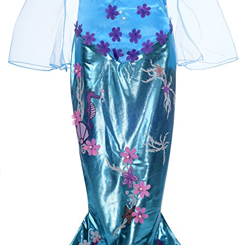 Dressy Daisy Girls' Princess Mermaid Costumes Fancy Dress Up Halloween Costume Size 4T