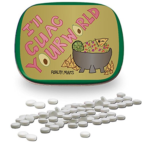 Iâ€™ll Guac Your World Mints â€“ Cute Gift for Friends Funny Guacamole Gifts Weird Stocking Stuffers for Adults Teens Wintergreen Breath Mints Avocado Gift Easter Basket for Teens Adults Reality Mints