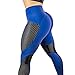 CFR Women Fitness Leggings Mesh Yoga Pants High Waist Workout Tights Hip Pust Up