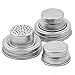 Mason Jar Shaker Lids - 2 Pack - Awesome to Shake Cocktails or Your Best Dry Rub - Mix Spices, Dredge Flour, Sugar & More - Fits Any Regular Mouth Canning Jar - Durable, Rust Proof Stainless Steel