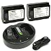 Wasabi Power Battery (2-Pack) and Dual USB Charger for Sony NP-FZ100, BC-QZ1 and Sony a7 III, a7R III, a7R IV, a9, a6600 primary