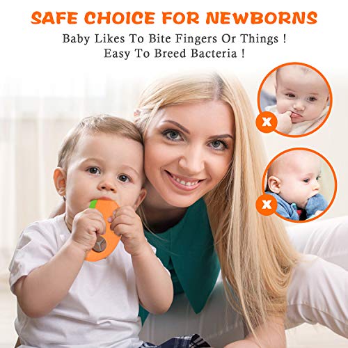 Akamino Rattle Toys, 10pcs Baby Rattles Teether Set with Vibrant Color and Various Shapes BPA Free Early Educational Toys for 3, 6, 9, 12 Month Infant, Toddler, Boy, Girl