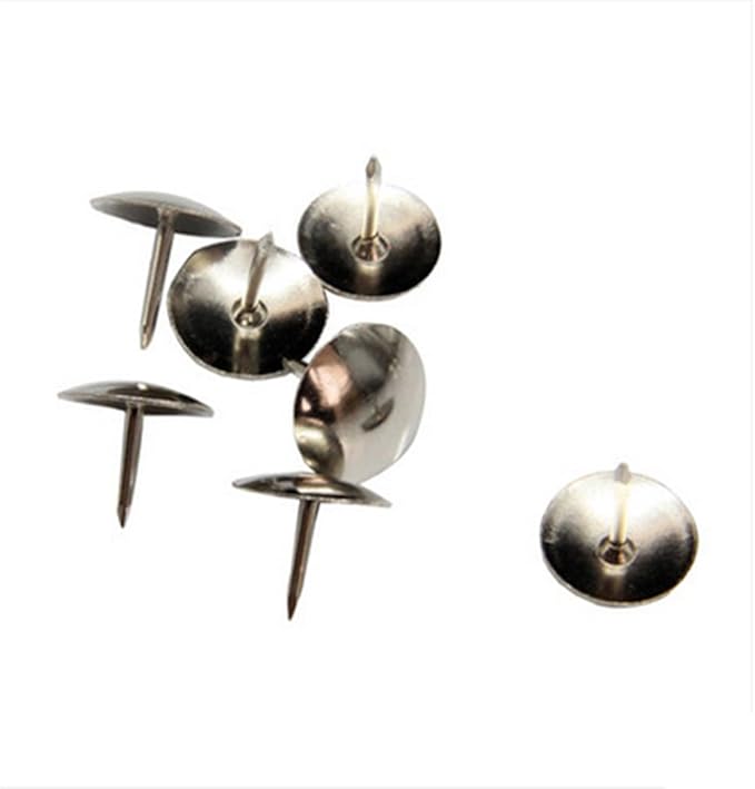 1 Box 300PCS 8MM 0.31inch Steel Thumb Tacks for Office