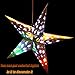 WPKLTMZ Paper Star Lantern Lampshade Hanging Christmas Xmas Day Decoration for LED Light Wedding Birthday Party Home Decor 8 Pcs 28cm Hollow Out Design (Lights not Included) (Gold)
