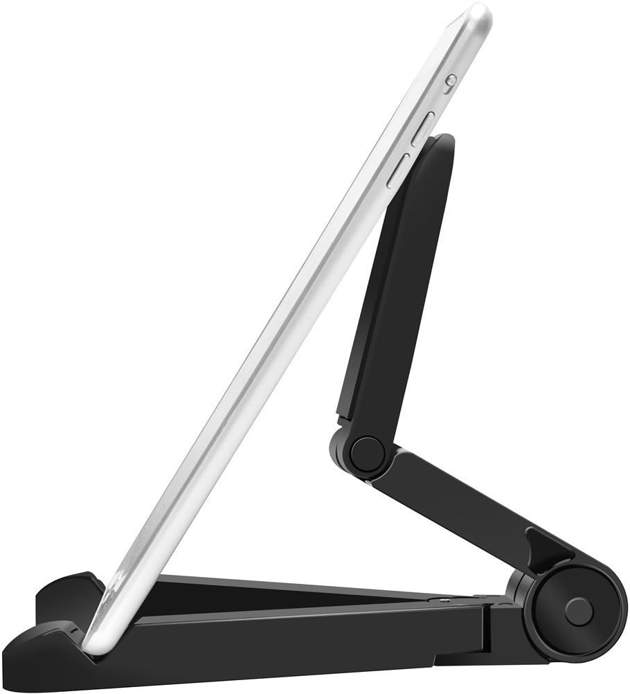 Topways® Multi-Angle Adjustable Black Universal Portable Foldable Plastic Stand for iPad Mini Air Samsung Galaxy Tab All Other 7-10 Inch Tablet PC (Black) - Image 3