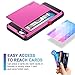Vofolen Case Wallet Cover Impact Resistant Protective Shell Shockproof Rubber Bumper Case Rose