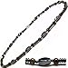 Accents Kingdom Men's Hematite Therapy & Healing Stone with Tiger's Eye Bead Necklace, 18