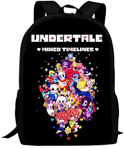 BEKAI Undertale-Sans Player | Comfortable & Light School Bags Multiple Pockets Backpack for Kids/Youth/Boys/Girls