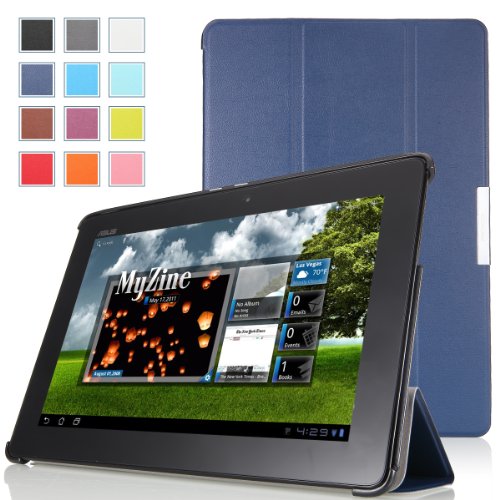 MoKo Ultra Slim Lightweight Smart-shell Stand Case for ASUS MeMo Pad Smart ME301 / ME301T 10.1 inch Android 4.1 Jelly Bean tablet, INDIGO