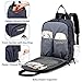 Diaper Bag Backpack Large Capacity Nappy Baby Bags with Insulated Pockets and Changing Pad Waterproof Unisex Travel Back Pack for Mom and Dad Blue