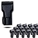 New (50 pack) 6mm Black Plastic Retail Shop Security Display Hook Anti- Theft, Anti Sweep Stop Lock for Pegboard or Slat Wall ( A Lock Black)