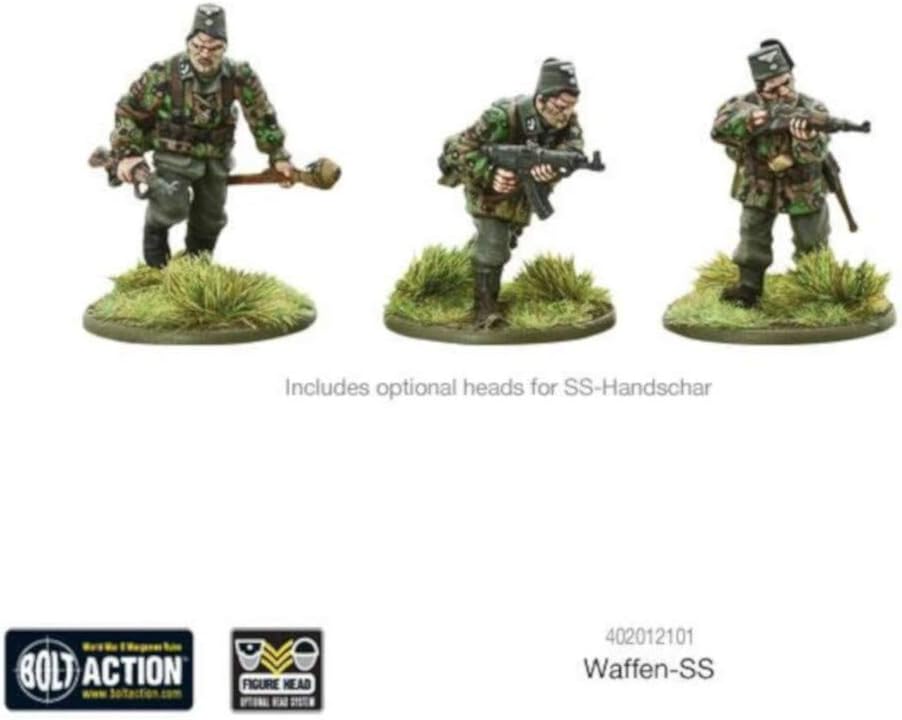 Warlord Games German Waffen SS Infantry - 28mm Scale Plastic Miniatures for Bolt Action Highly Detailed World War 2 Miniatures - Image 5