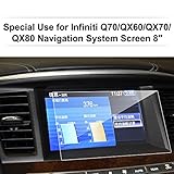 Infiniti Q70 QX60 QX70 QX80 8 Inch Car Navigation Screen Protector Glass,LFOTPP [9H] Tempered Glass Screen Protector Against Scratch High Clarity