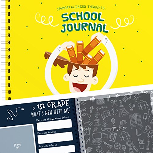 My School Years: Immortalizing Thoughts &amp; Memories from Preschool to 12th Grade, It's the Perfect Mom Gift for Son &amp; Daughter to Fill In Now, Remember Forever.