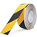 Bligo Anti Slip Safety Grip Tape, 2 Inch x 60 Foot, Non Skid Tread for Stairs, Steps, Floors, Caution Dangerous Zones, Indoor and Outdoor Use (Yellow and Black)