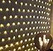 LED Net lights, 200 LED Fairy String Decorative Mesh Warm White For a Wedding Cocktail Party Birthday BBQ Bistro Cafe By Cheng Yu 2017