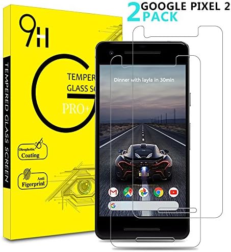 [2 Packs] Google Pixel 2 Screen Protector, Liaointec Glass Screen Protector [Tempered Glass] HD Clear Glass Screen Protector for Google Pixel 2 - Protect Screen From Drop and Scratch