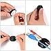 20 Pack Multipurpose Black Cable Clips Viaky Cord Management System, for Organizing Cable Cords Home and Office, Self Adhesive Cord Holders Desk Cable Organizer