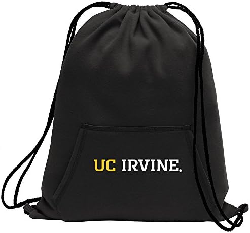 NCAA Cal Irvine Anteaters Adult Unisex Sweatshirt Cinch Bag,17.75" x 14.5",black