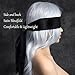 Stain Blindfold Sleep Mask Eye Covers; Soft & Comfortable for eye lenght- 59 inch (Black)