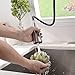 Friho Modern Commercial Lead-Free Stainless Steel Single Lever Handle High Arc Pull Down Sprayer Kitchen Sink Faucet,Brushed Nickel Pull Out Kitchen Faucets With Deck Plate