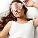Jenleestar Natural Silk Sleep Eye Mask - 100% of The Blindfolded Sleep Mask, Soft Eye Cover Eyeshade for Night Sleeping, Travel, Nap - Best Night Blinder Eyeshade for Men Women