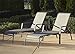 Cosco Outdoor Living Cosco Outdoor Chaise Lounge Chair, Adjustable, 2 Pack, Dark Brown