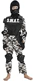 SWAT Costume Military Uniform Kids Police Set Child Special Soldier Cosplay Camouflage Army Gift Halloween Fancy Costume