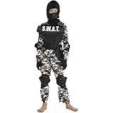 SWAT Costume Military Uniform Kids Police Set Child Special Soldier Cosplay Camouflage Army Gift Halloween Fancy Costume