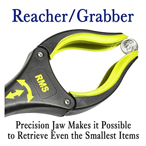 RMS 19 Inch Grabber Reacher with Rotating Gripper - Mobility Aid Reaching Assist Tool, Trash Picker, Litter Pick Up, Garden Nabber, Arm Extension - Ideal for Wheelchair and Disabled