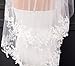 EllieHouse Women's Short 2 Tier Wedding Bridal Veil With Comb L24