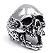 ELFASIO Men Skull Ring Vintage Gothic Biker Stainless Steel Jewelry Size 12