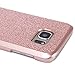Galaxy S7 Case, Imikoko™ Rose Gold Luxury Hybrid Beauty Crystal Rhinestone with Gold Sparkle Glitter PC Hard Protective Diamond Case Cover for Samsung Galaxy S7 (Bling Rose Gold)
